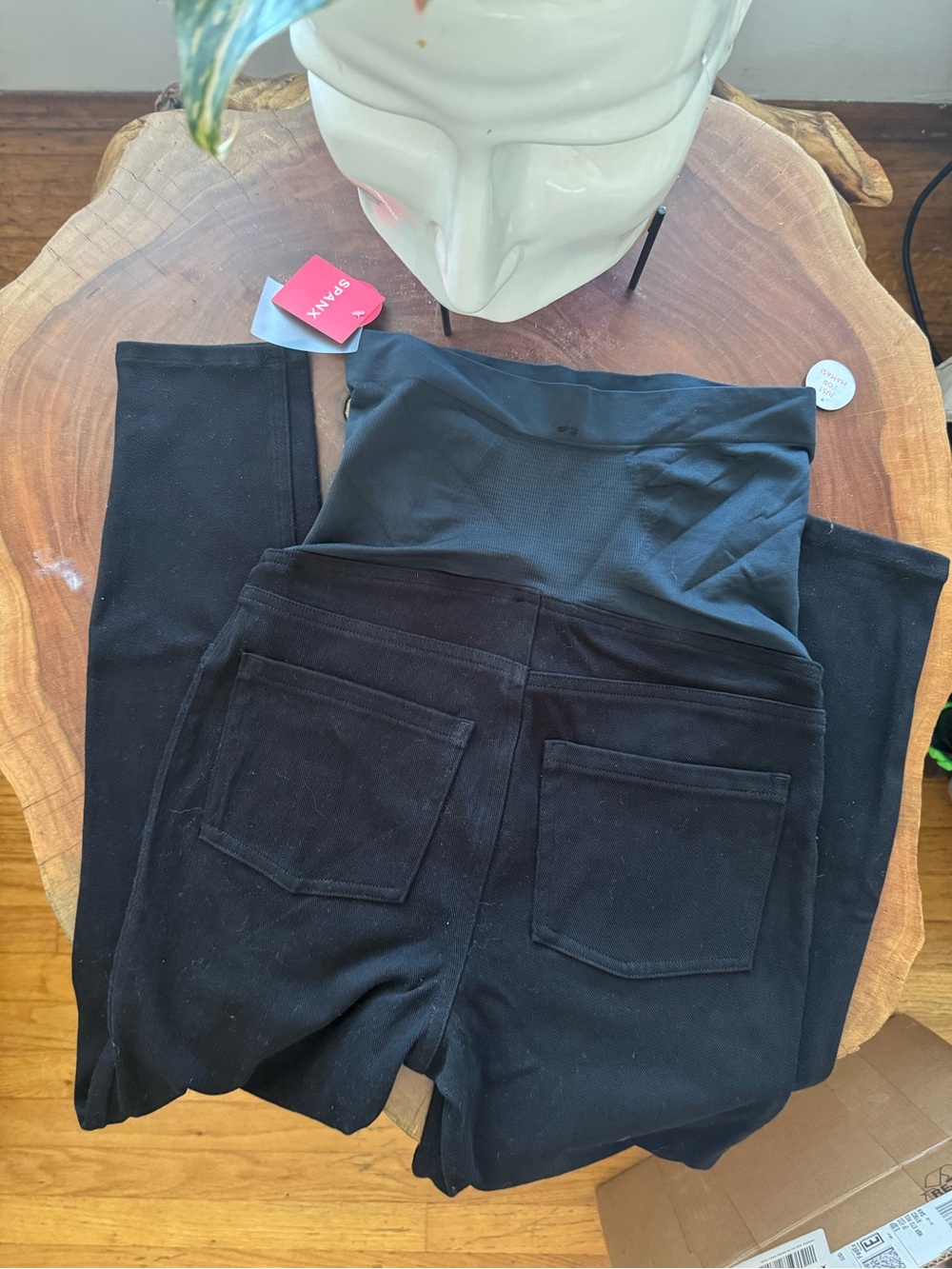 NWT SPANX Black High-Waist Maternity Jeggings